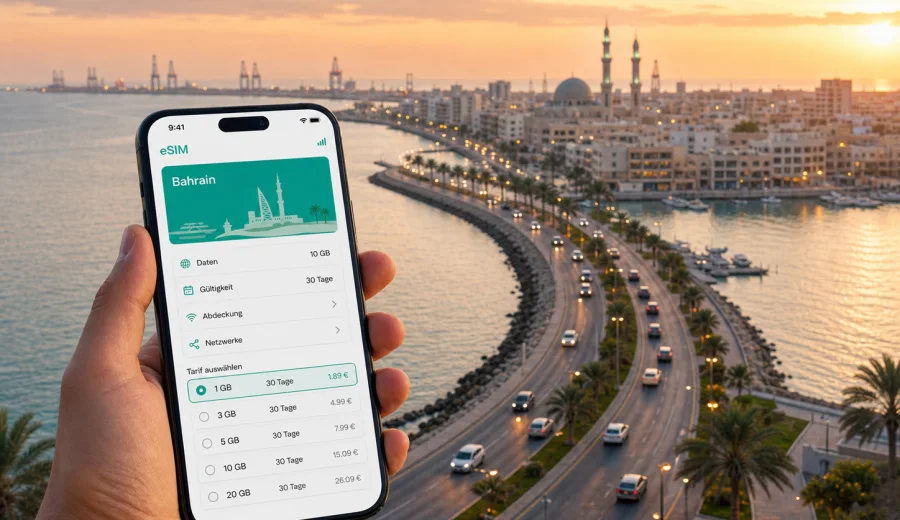 Sitra eSIM: Internet für Bahrain-Reisen