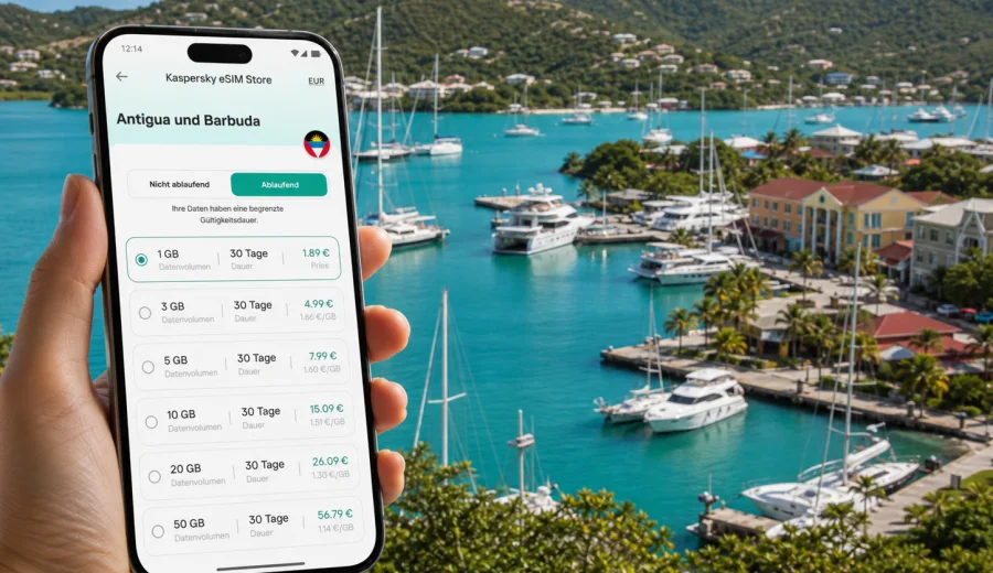 Falmouth eSIM: Internet für Antigua und Barbuda