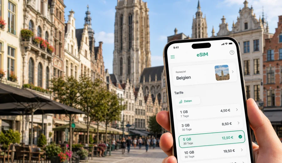 Mechelen eSIM: Internet für Ihre Reise