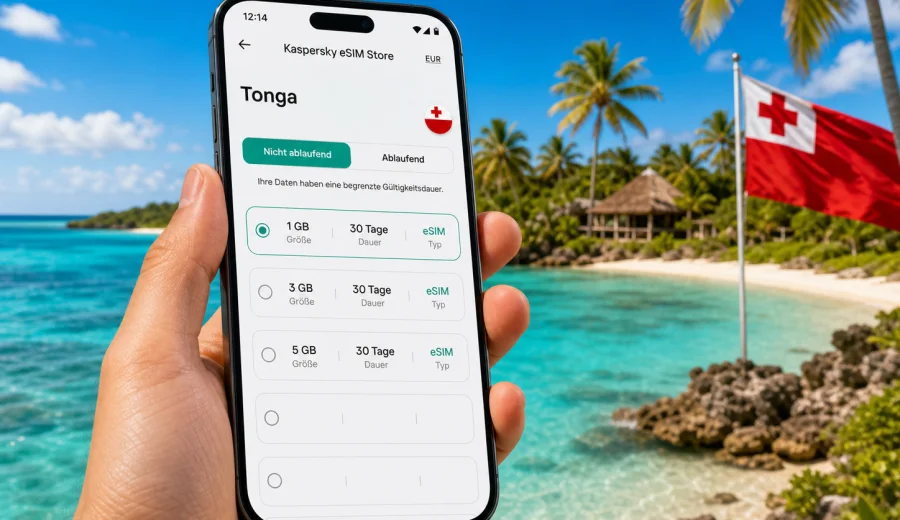 eSIM Tonga: Internet und mobile Verbindung