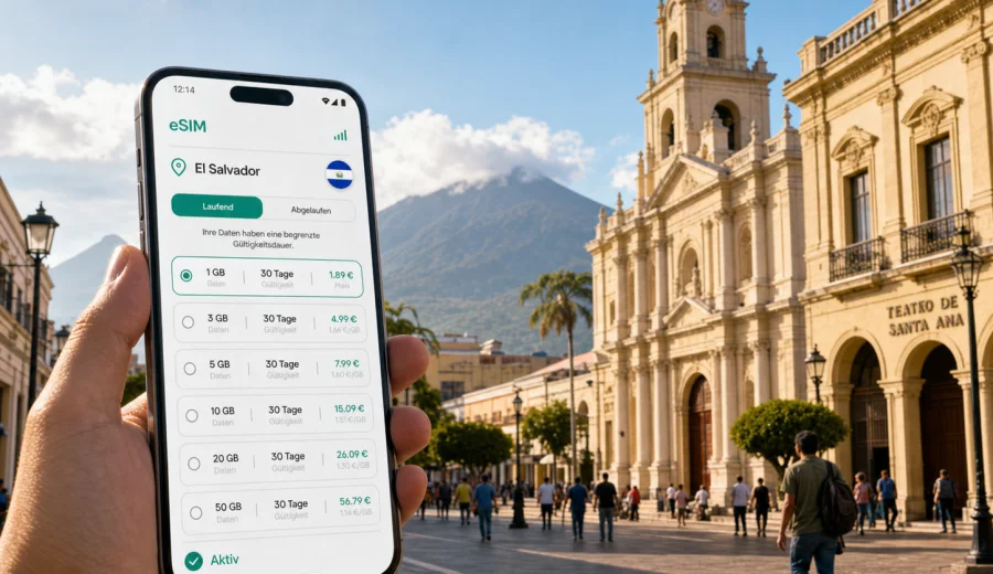 Santa Ana eSIM: Internet fuer El Salvador