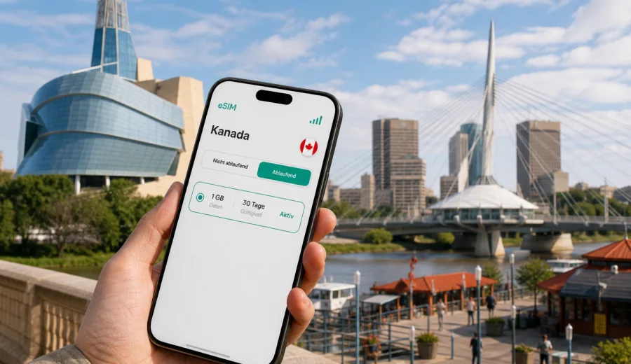 Winnipeg eSIM: mobiles Internet in Kanada