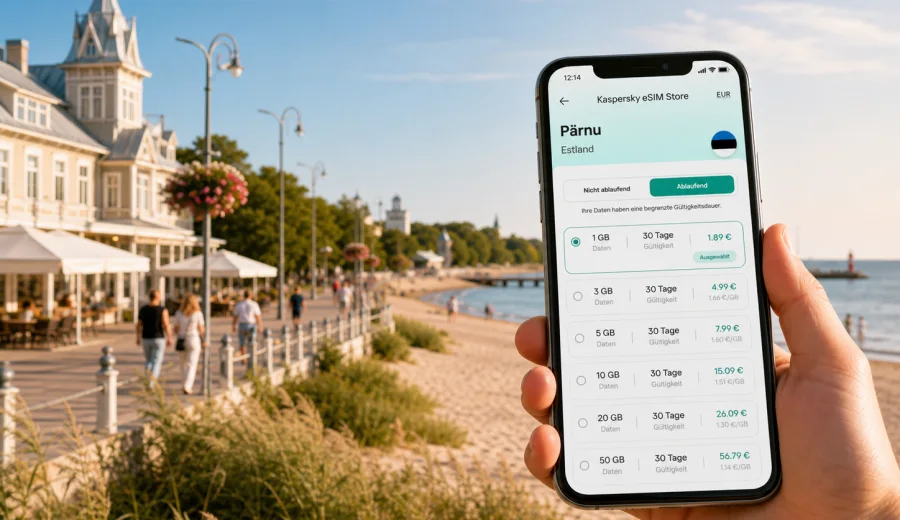 Pärnu eSIM: mobiles Internet in Estland