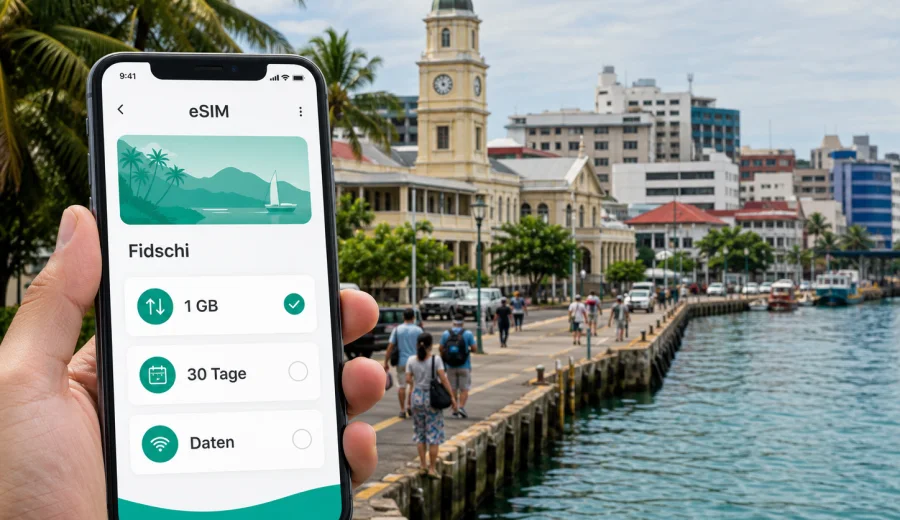 Suva eSIM: mobiles Internet in Fidschi