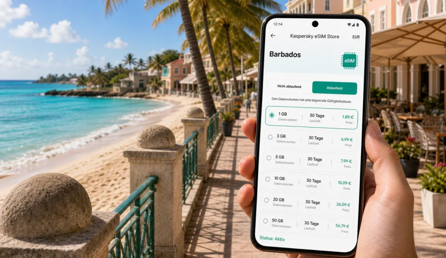 Holetown eSIM: Internet für Barbados
