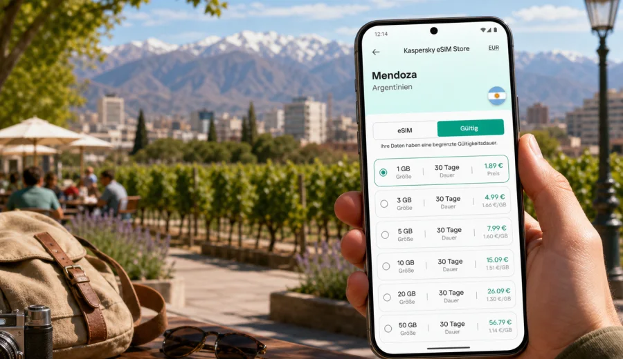 Mendoza eSIM: Internet für Ihre Reise