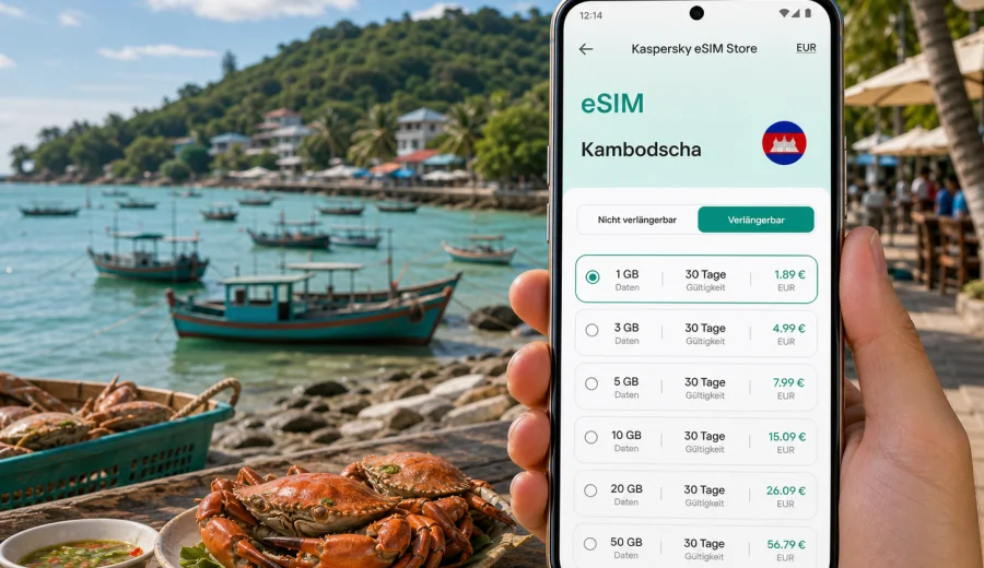 eSIM für Kep: mobiles Internet in Kambodscha