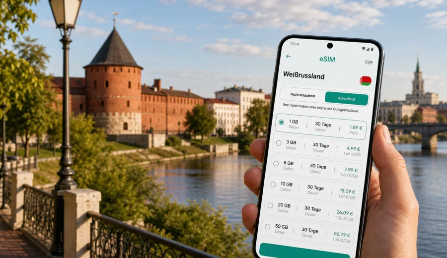 Bobruisk eSIM: Internet für Ihre Reise