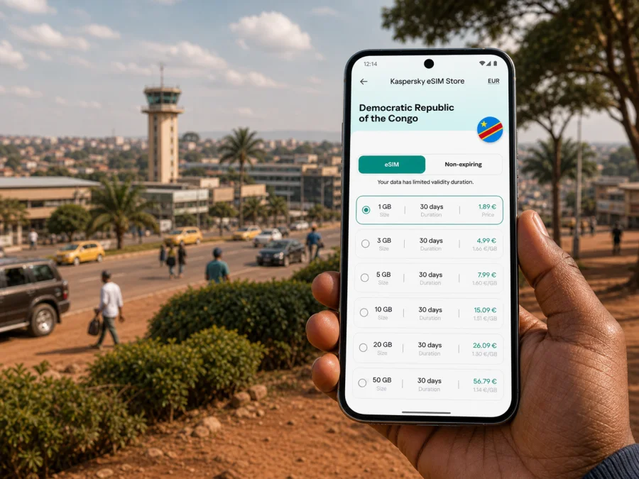 Mbuji-Mayi eSIM for mobile internet