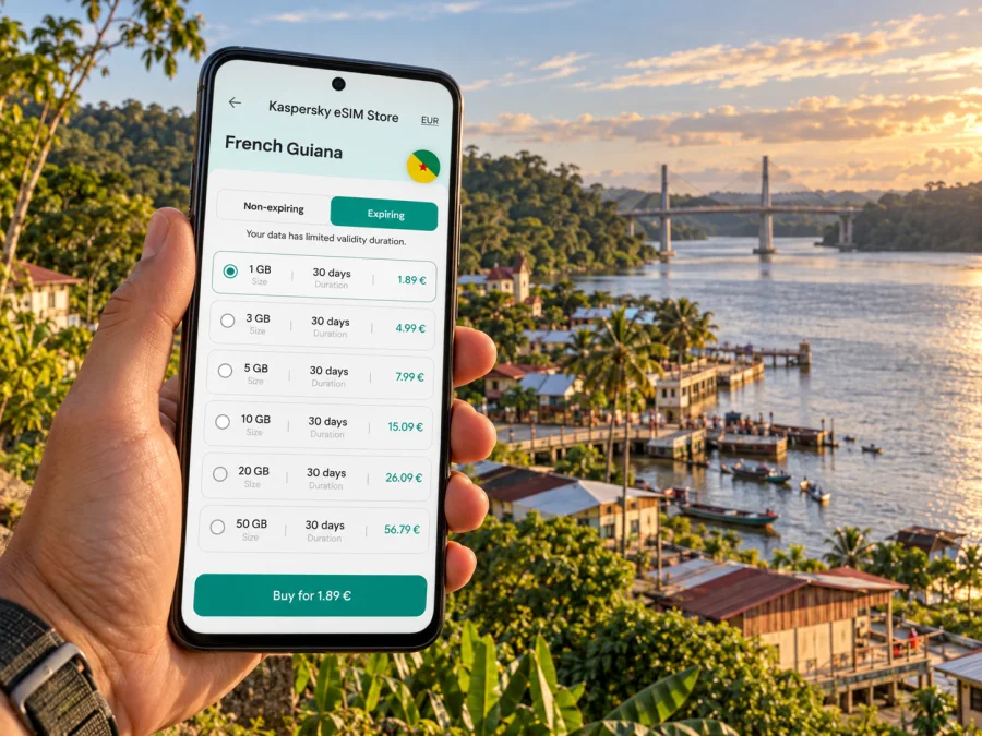 Saint-Georges eSIM: Mobile Internet in French Guiana