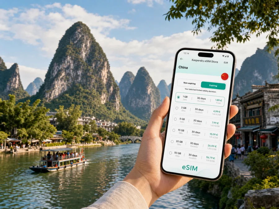 Guilin eSIM: mobile internet for travel