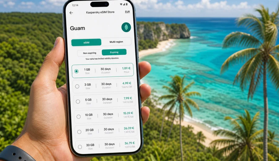 eSIM Guam: mobile internet for travel
