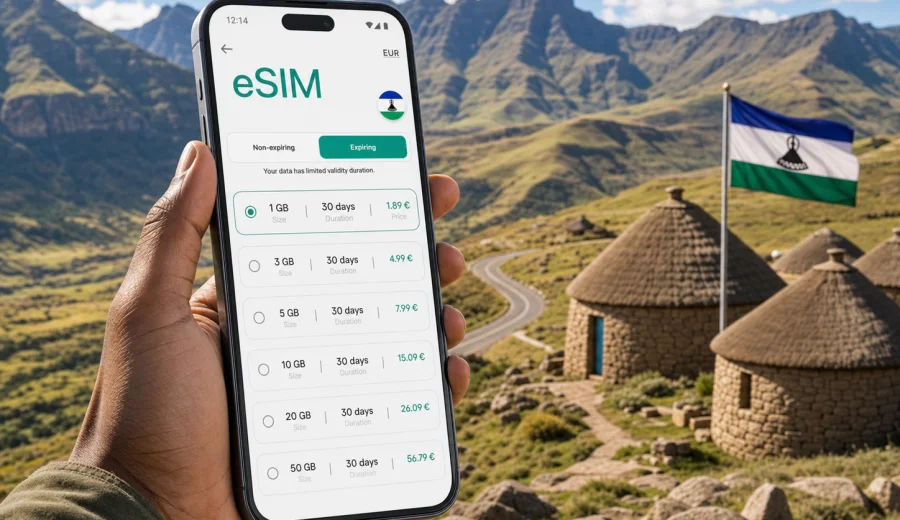 eSIM for Lesotho: Mobile Internet Guide