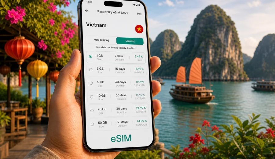Vietnam eSIM: mobile connection and internet