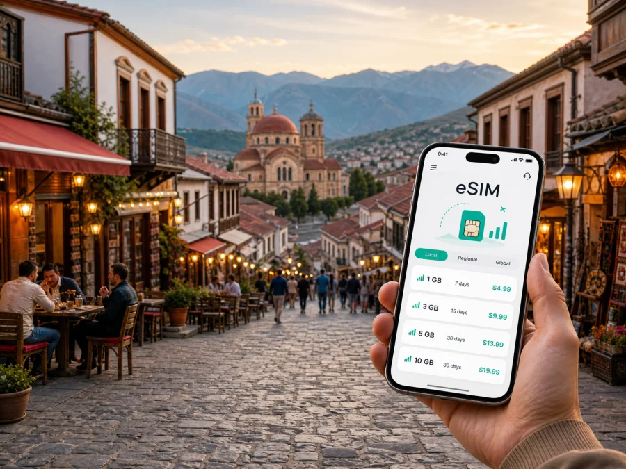 Korca eSIM: mobile internet for Albania trips