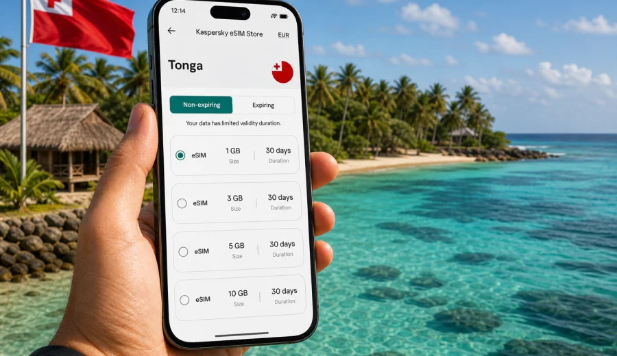 eSIM for Tonga: mobile internet and connection