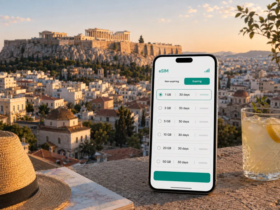 Athens eSIM: mobile internet for your trip
