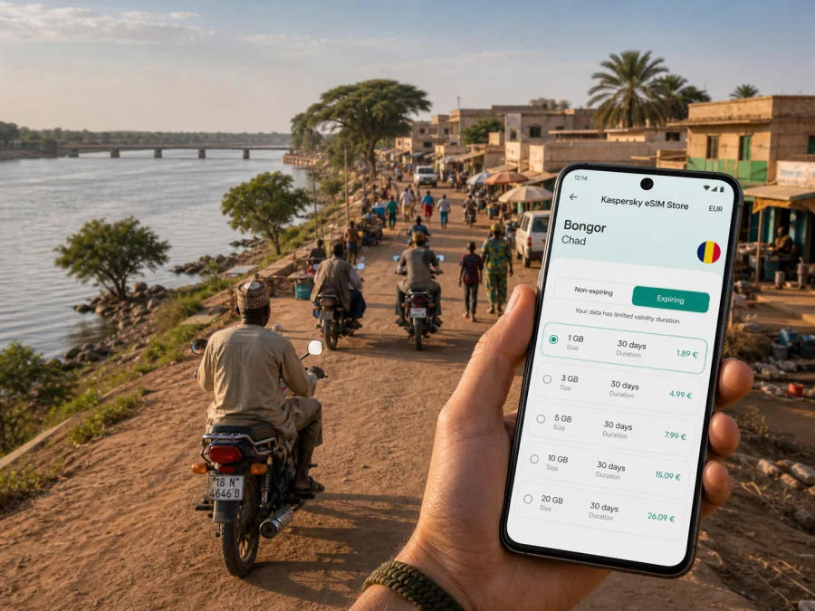 Bongor eSIM for Mobile Internet in Chad