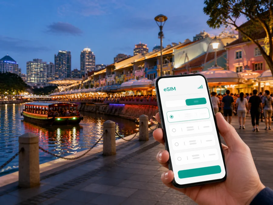 Clarke Quay eSIM: Mobile Internet for Singapore