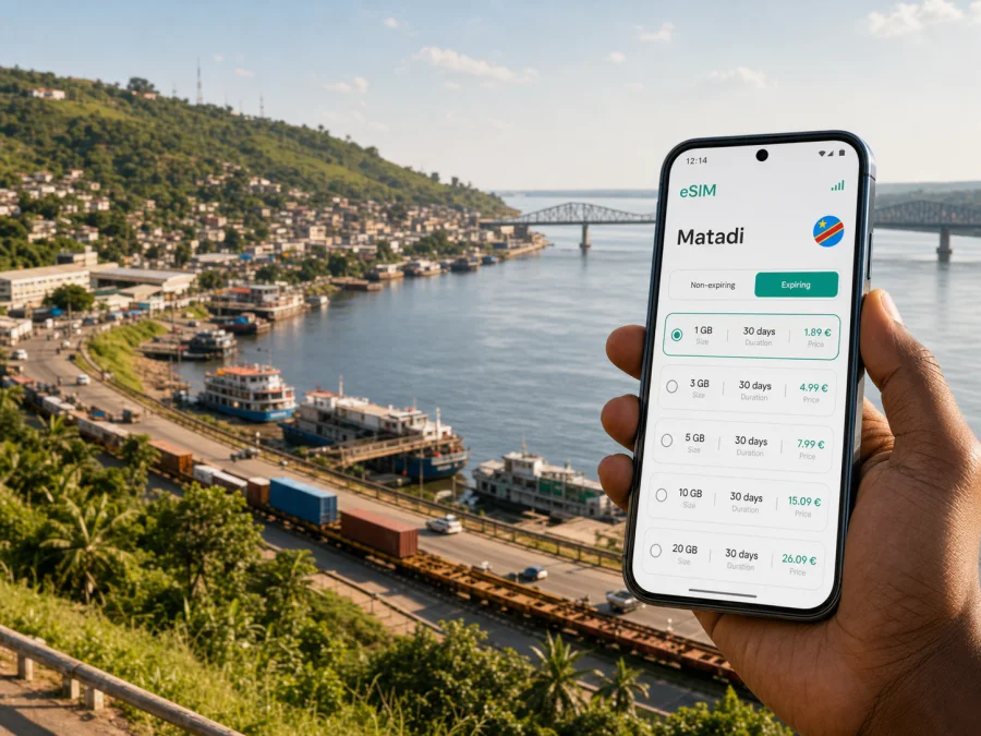 Matadi eSIM: mobile internet for your trip