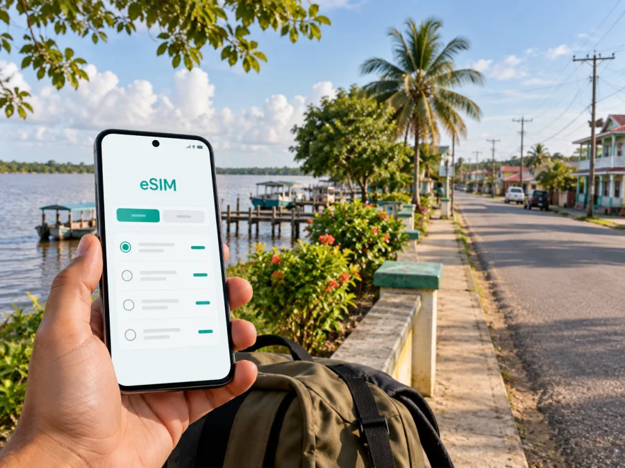 Corriverton eSIM: Mobile Internet for Guyana Trips