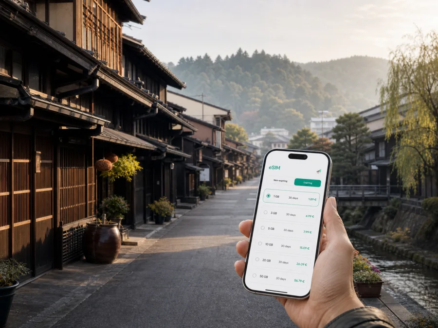 Takayama eSIM: Mobile Internet for Your Japan Trip