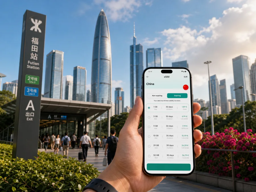 Shenzhen eSIM for Mobile Internet Travel