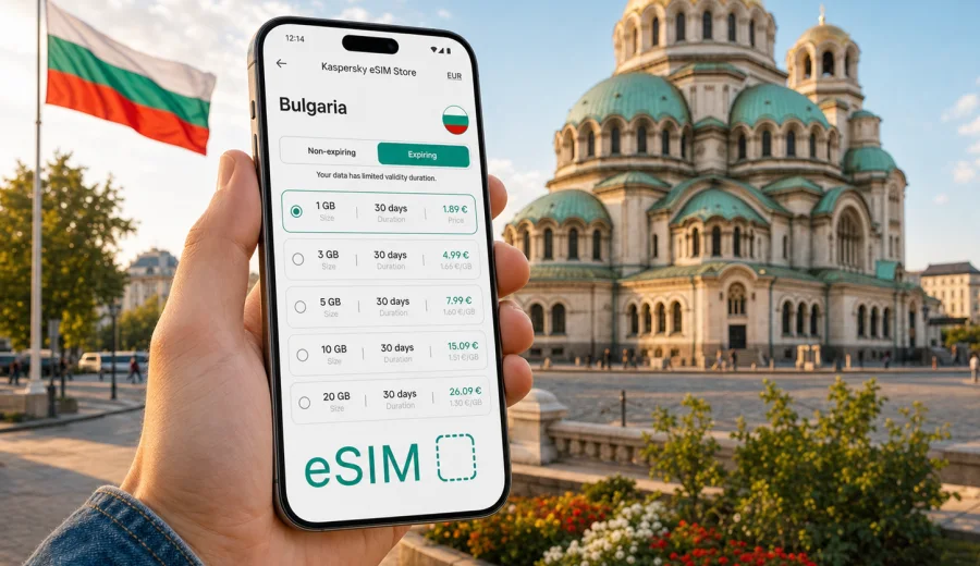 eSIM Bulgaria: mobile internet for travel