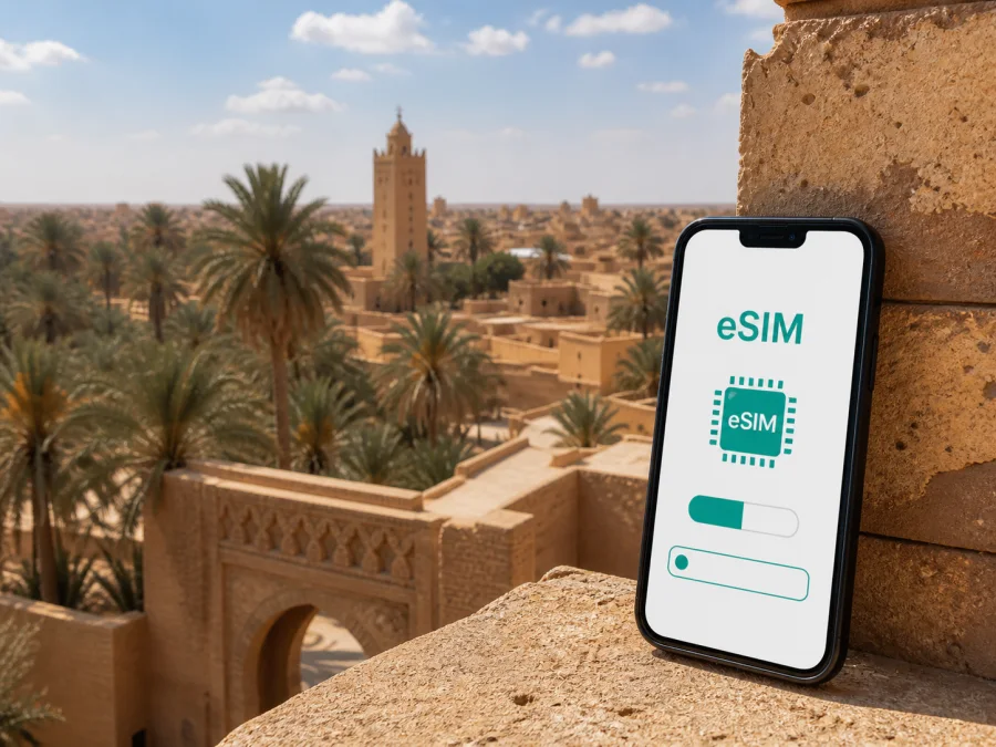 Tozeur eSIM: Mobile Internet for Tunisia Trips
