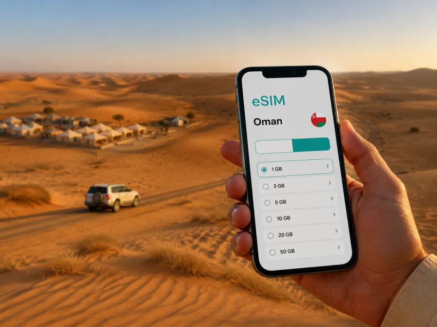 Bidiyah eSIM for Mobile Internet in Oman
