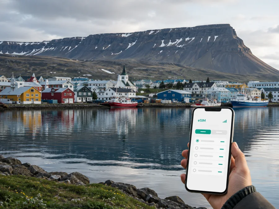 Isafjordur eSIM: Mobile Internet for Your Trip