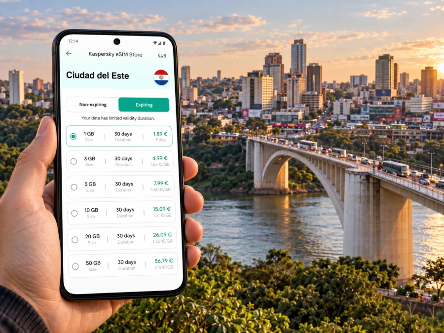 Ciudad del Este eSIM for Mobile Data | Paraguay