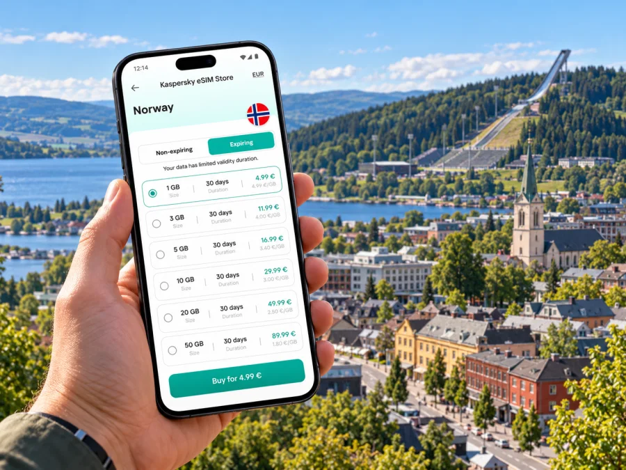 Lillehammer eSIM: Mobile Internet for Your Trip