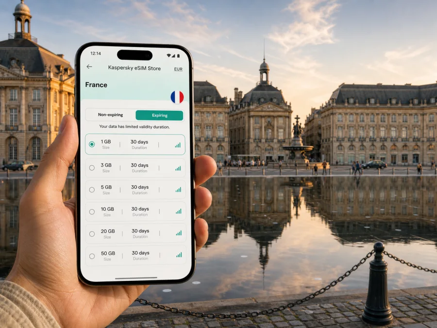 Bordeaux eSIM: mobile internet for your trip