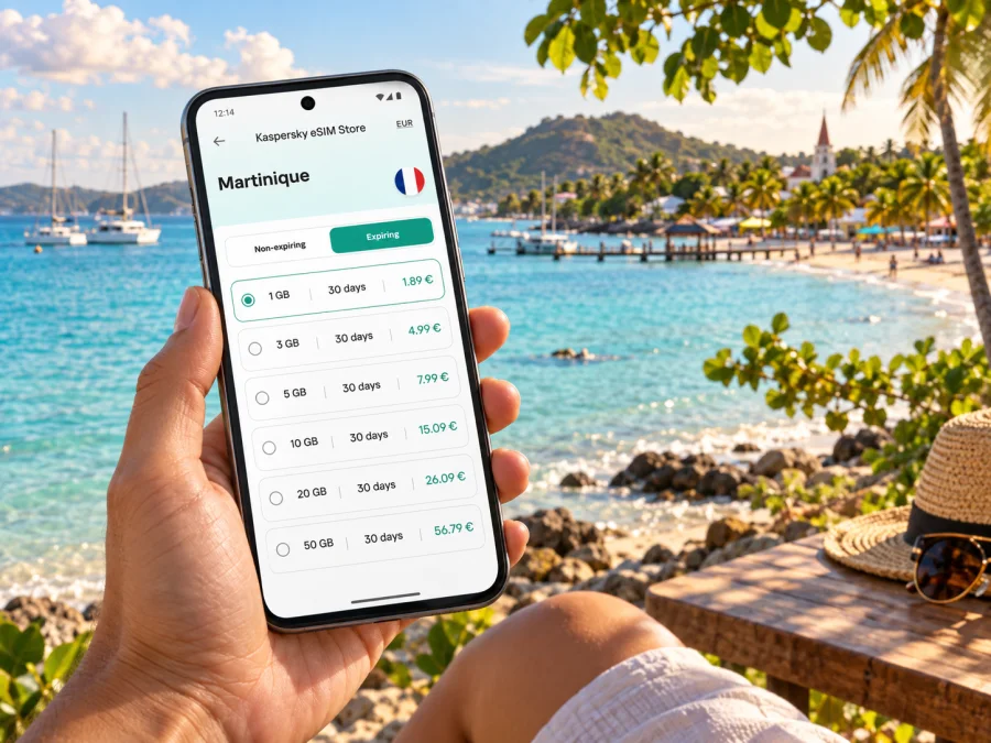 Sainte-Anne eSIM: Mobile Internet in Martinique