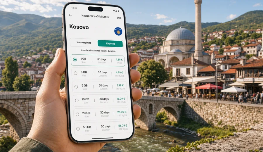 eSIM Kosovo: mobile internet for travel