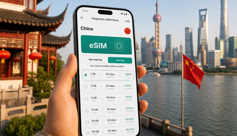 eSIM for China: mobile internet guide