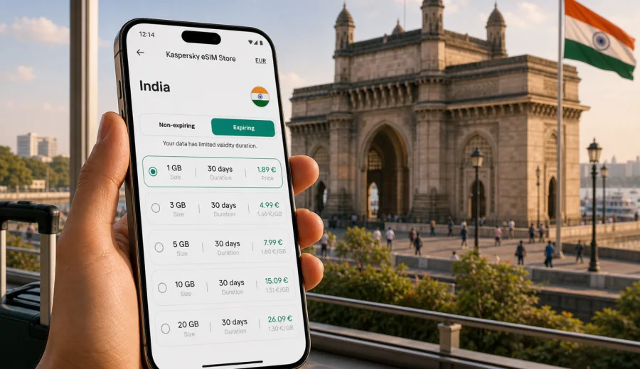 India eSIM: mobile internet for travel