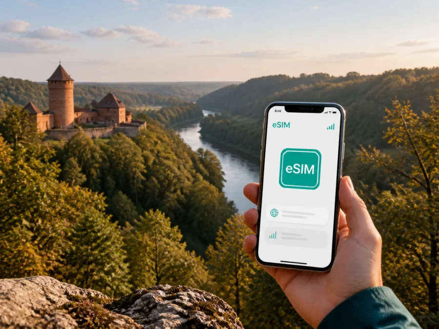 Sigulda eSIM: Mobile Internet for Your Trip