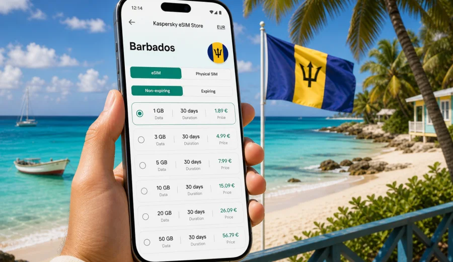 eSIM for Barbados: mobile internet guide