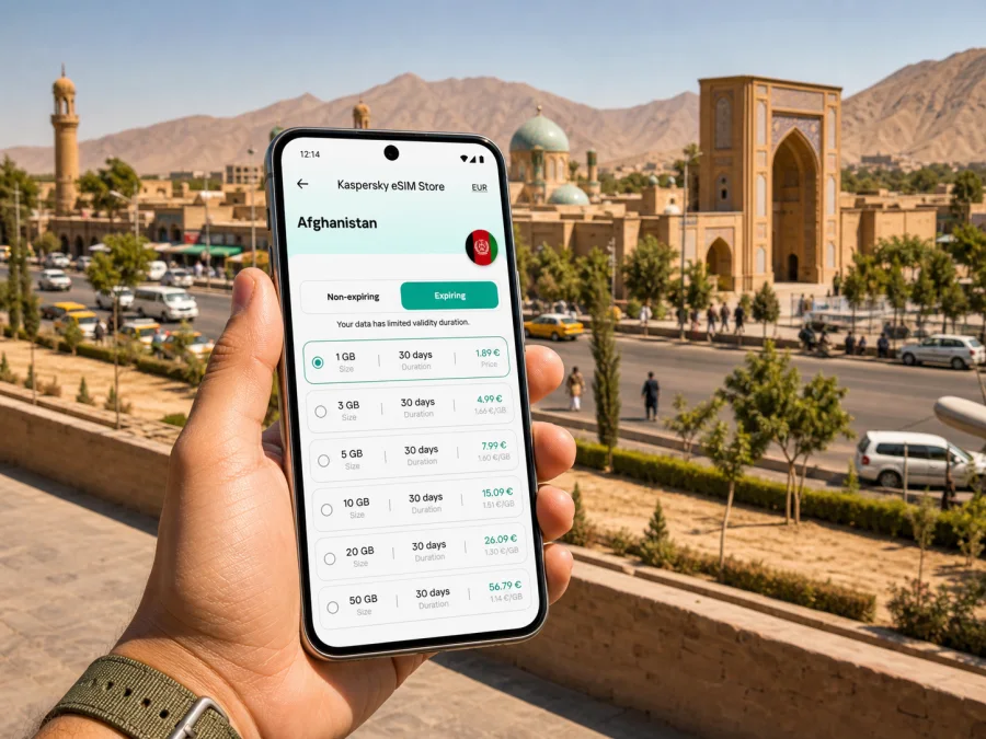 Kandahar eSIM for mobile internet