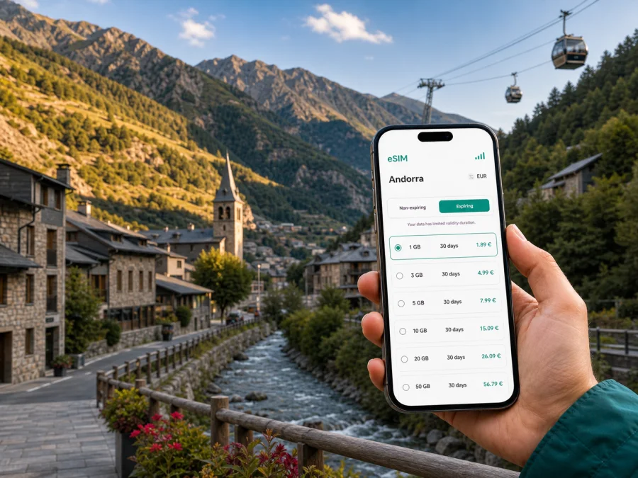 Encamp eSIM for mobile internet in Andorra