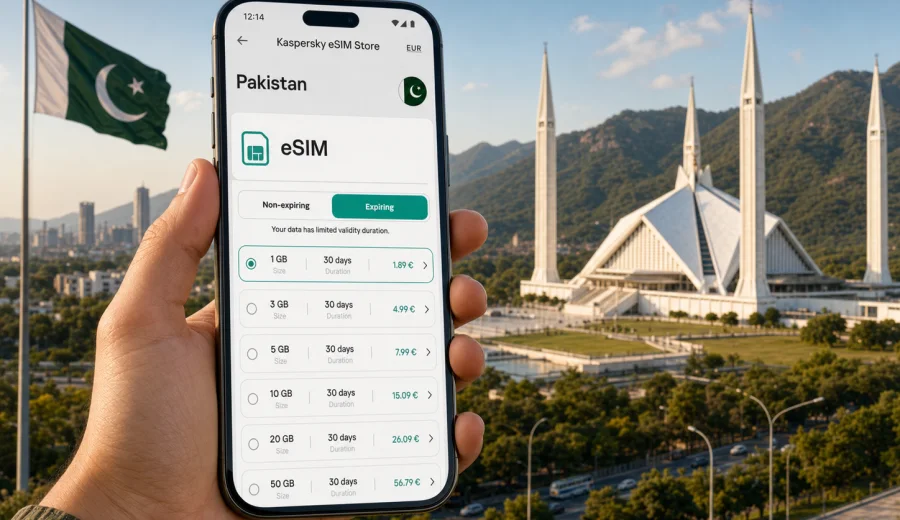Pakistan eSIM: mobile internet for travel