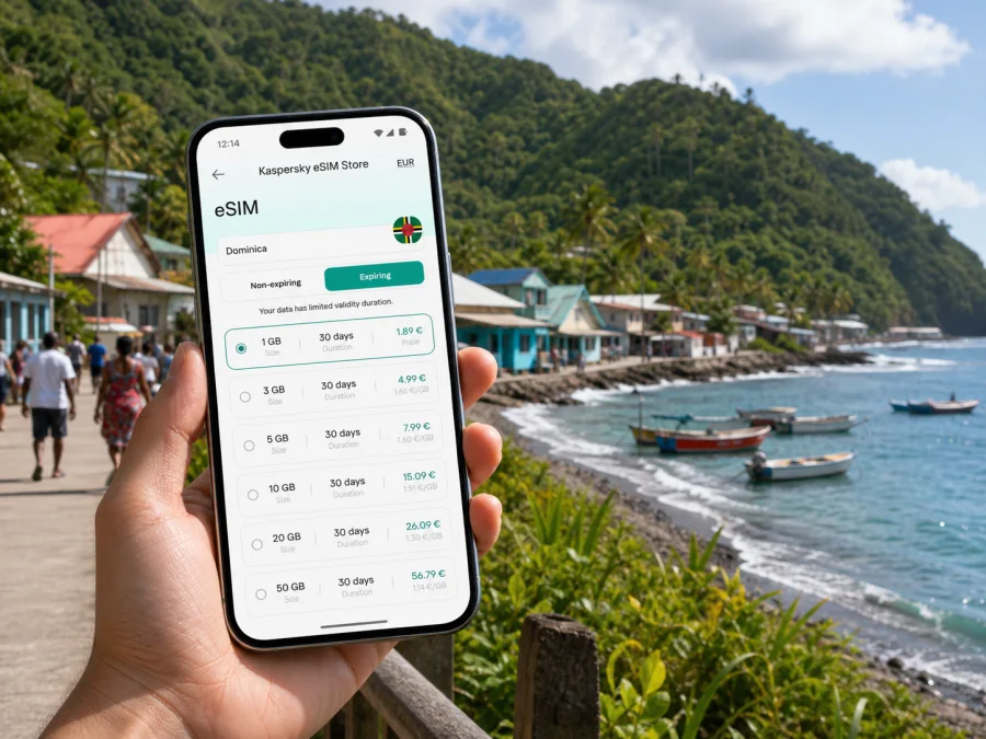Castle Bruce eSIM: Mobile Internet in Dominica