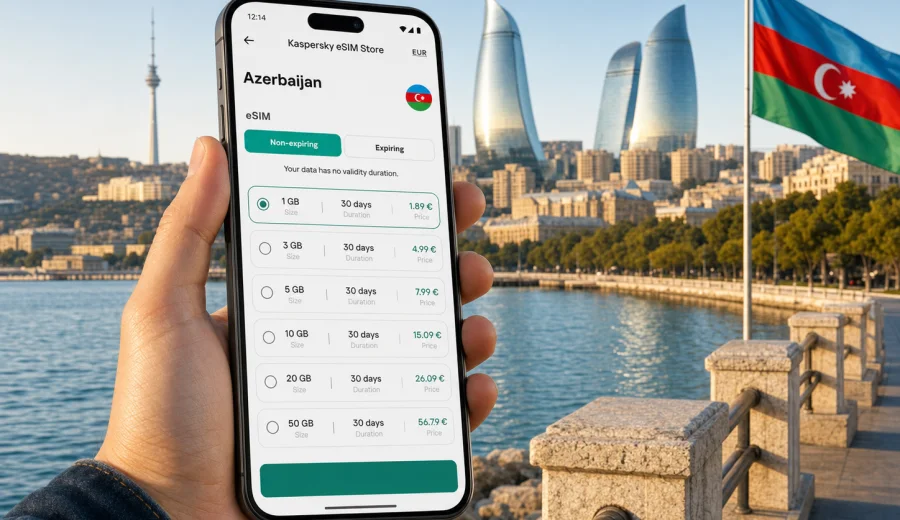 eSIM for Azerbaijan: mobile internet guide
