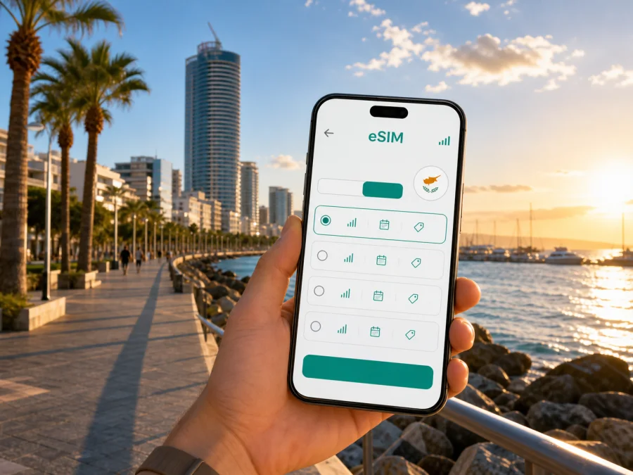 Limassol eSIM: mobile internet for Cyprus trips
