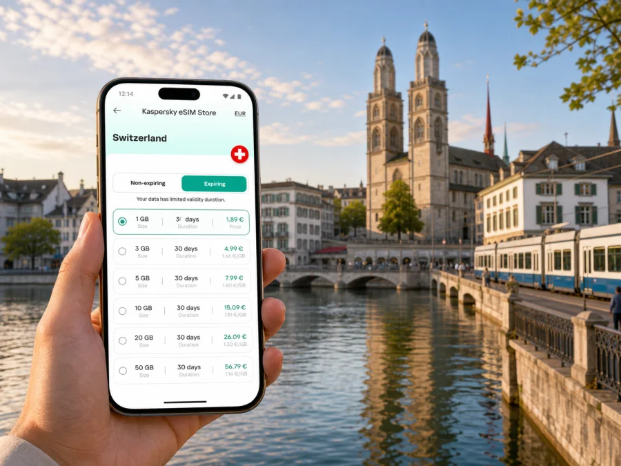 Zurich eSIM: Mobile Internet for Your Trip