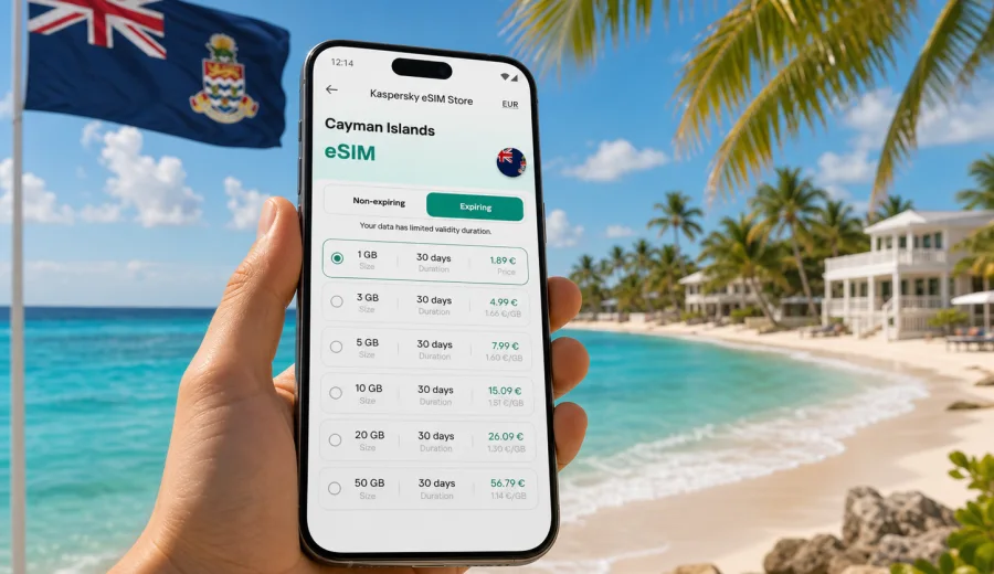 eSIM for the Cayman Islands: mobile internet