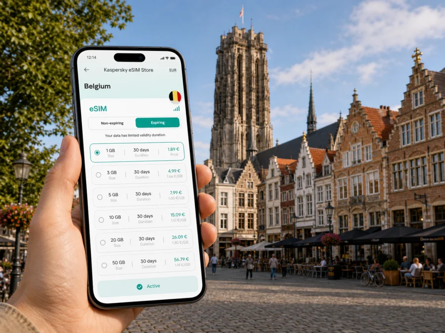 Mechelen eSIM: mobile internet in Belgium
