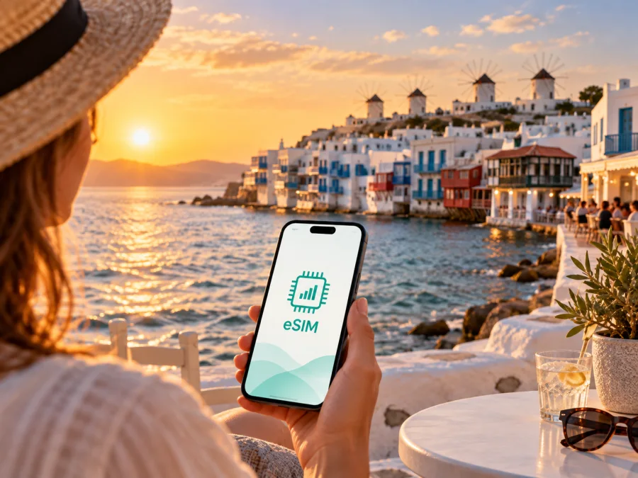 Mykonos Town eSIM: Internet for Your Trip